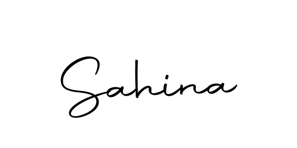Design your own signature with our free online signature maker. With this signature software, you can create a handwritten (Autography-DOLnW) signature for name Sahina. Sahina signature style 10 images and pictures png