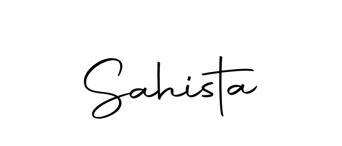 Design your own signature with our free online signature maker. With this signature software, you can create a handwritten (Autography-DOLnW) signature for name Sahista. Sahista signature style 10 images and pictures png