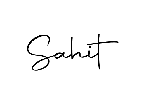 How to make Sahit name signature. Use Autography-DOLnW style for creating short signs online. This is the latest handwritten sign. Sahit signature style 10 images and pictures png