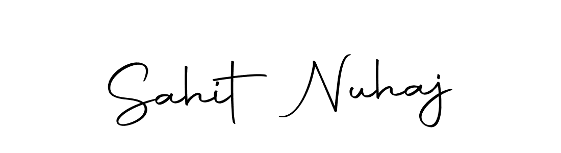Create a beautiful signature design for name Sahit Nuhaj. With this signature (Autography-DOLnW) fonts, you can make a handwritten signature for free. Sahit Nuhaj signature style 10 images and pictures png