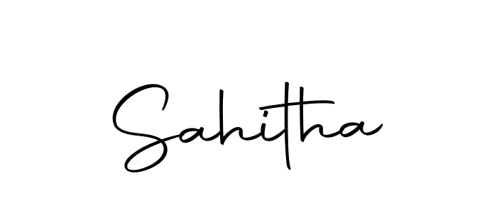 Design your own signature with our free online signature maker. With this signature software, you can create a handwritten (Autography-DOLnW) signature for name Sahitha. Sahitha signature style 10 images and pictures png