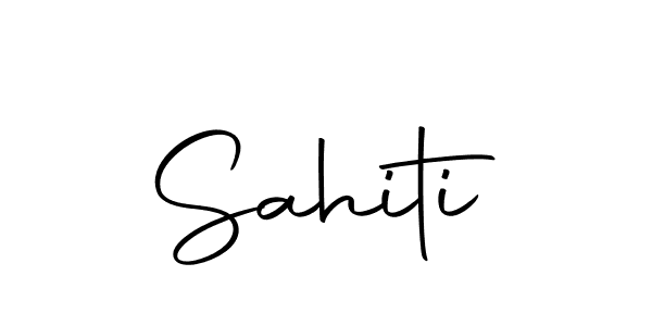 The best way (Autography-DOLnW) to make a short signature is to pick only two or three words in your name. The name Sahiti include a total of six letters. For converting this name. Sahiti signature style 10 images and pictures png