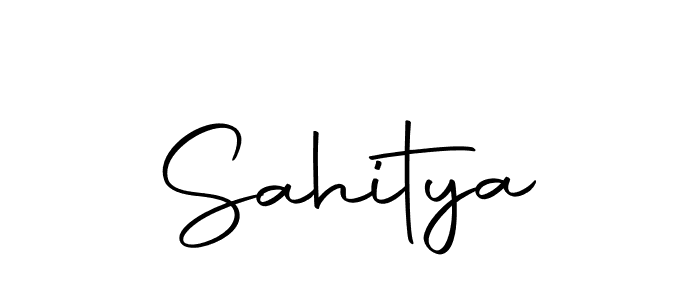 Design your own signature with our free online signature maker. With this signature software, you can create a handwritten (Autography-DOLnW) signature for name Sahitya. Sahitya signature style 10 images and pictures png