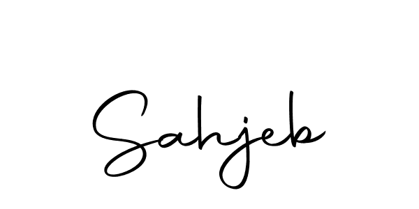 How to make Sahjeb name signature. Use Autography-DOLnW style for creating short signs online. This is the latest handwritten sign. Sahjeb signature style 10 images and pictures png