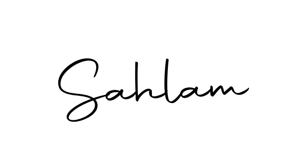 How to make Sahlam name signature. Use Autography-DOLnW style for creating short signs online. This is the latest handwritten sign. Sahlam signature style 10 images and pictures png