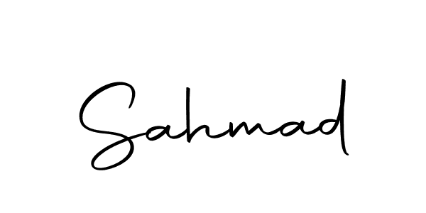 Make a beautiful signature design for name Sahmad. Use this online signature maker to create a handwritten signature for free. Sahmad signature style 10 images and pictures png