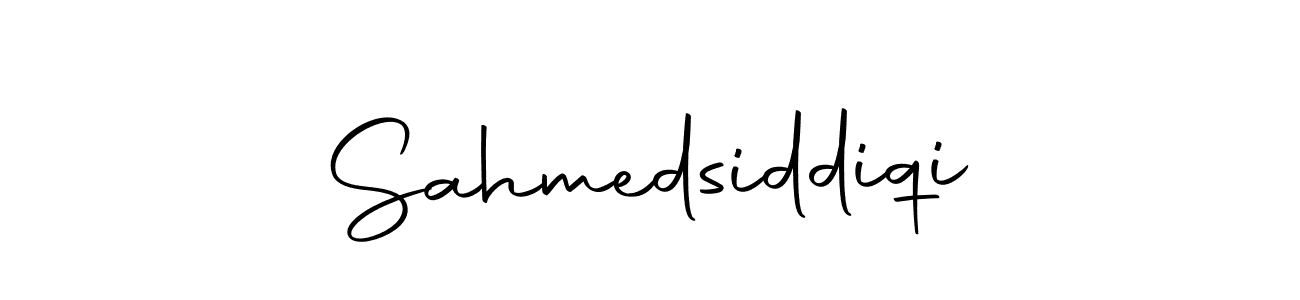 Create a beautiful signature design for name Sahmedsiddiqi. With this signature (Autography-DOLnW) fonts, you can make a handwritten signature for free. Sahmedsiddiqi signature style 10 images and pictures png
