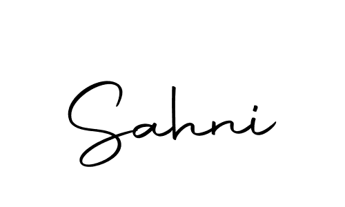 Create a beautiful signature design for name Sahni. With this signature (Autography-DOLnW) fonts, you can make a handwritten signature for free. Sahni signature style 10 images and pictures png