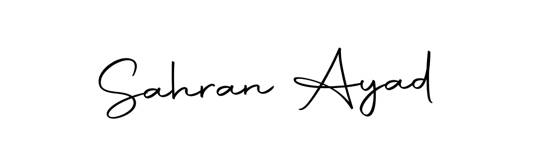 Make a beautiful signature design for name Sahran Ayad. With this signature (Autography-DOLnW) style, you can create a handwritten signature for free. Sahran Ayad signature style 10 images and pictures png