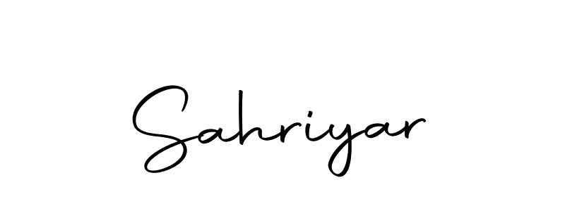 How to make Sahriyar name signature. Use Autography-DOLnW style for creating short signs online. This is the latest handwritten sign. Sahriyar signature style 10 images and pictures png