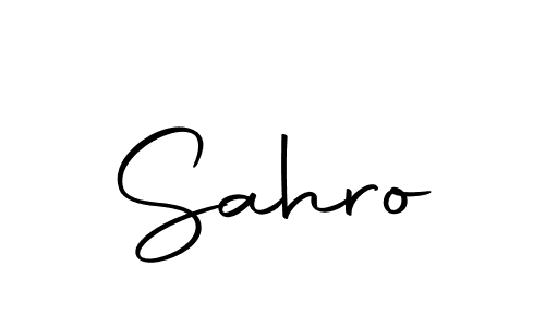 Design your own signature with our free online signature maker. With this signature software, you can create a handwritten (Autography-DOLnW) signature for name Sahro. Sahro signature style 10 images and pictures png