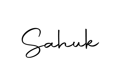 Design your own signature with our free online signature maker. With this signature software, you can create a handwritten (Autography-DOLnW) signature for name Sahuk. Sahuk signature style 10 images and pictures png