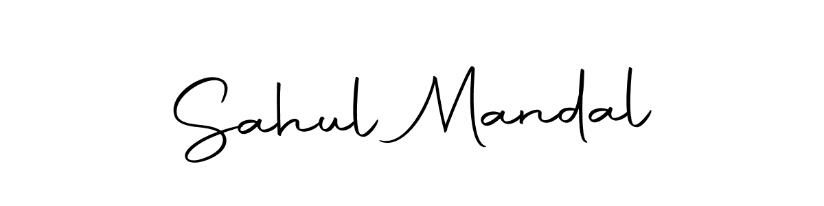 You should practise on your own different ways (Autography-DOLnW) to write your name (Sahul Mandal) in signature. don't let someone else do it for you. Sahul Mandal signature style 10 images and pictures png