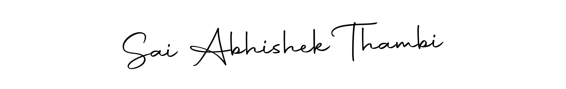 Sai Abhishek Thambi stylish signature style. Best Handwritten Sign (Autography-DOLnW) for my name. Handwritten Signature Collection Ideas for my name Sai Abhishek Thambi. Sai Abhishek Thambi signature style 10 images and pictures png