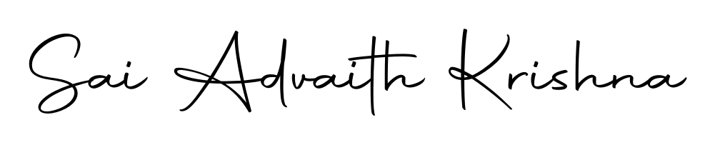 Create your official email sign-off with Sai Advaith Krishna name in Autography-DOLnW style. Crisp, clean, and perfectly legible across all screens. Sai Advaith Krishna signature style 10 images and pictures png
