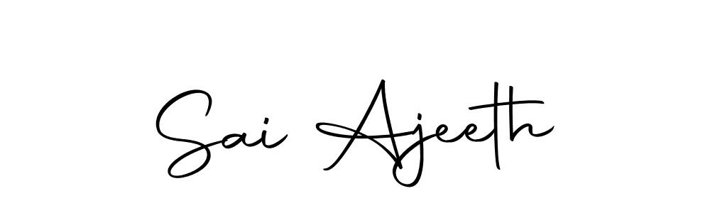 How to make Sai Ajeeth signature? Autography-DOLnW is a professional autograph style. Create handwritten signature for Sai Ajeeth name. Sai Ajeeth signature style 10 images and pictures png