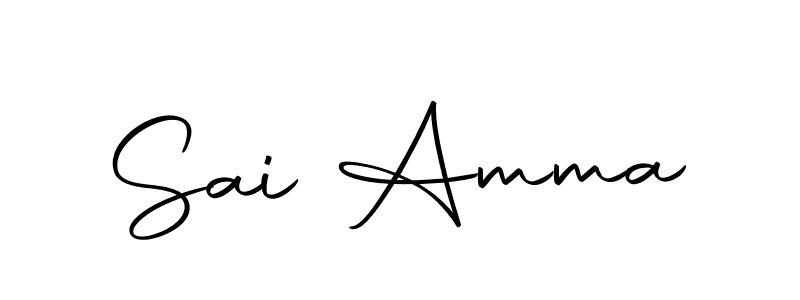 Design your own signature with our free online signature maker. With this signature software, you can create a handwritten (Autography-DOLnW) signature for name Sai Amma. Sai Amma signature style 10 images and pictures png