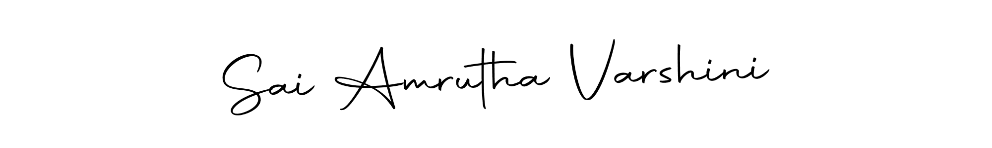 The best way (Autography-DOLnW) to make a short signature is to pick only two or three words in your name. The name Sai Amrutha Varshini include a total of six letters. For converting this name. Sai Amrutha Varshini signature style 10 images and pictures png