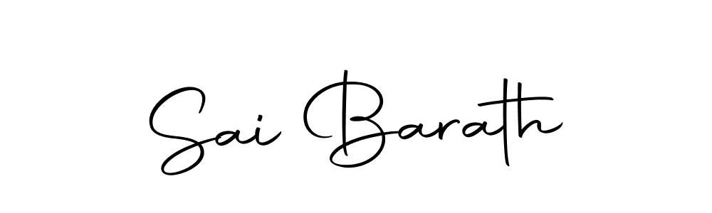 Design your own signature with our free online signature maker. With this signature software, you can create a handwritten (Autography-DOLnW) signature for name Sai Barath. Sai Barath signature style 10 images and pictures png