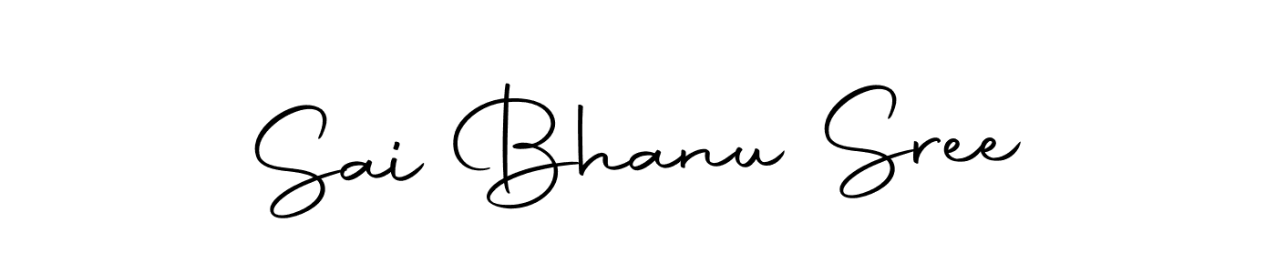 How to make Sai Bhanu Sree name signature. Use Autography-DOLnW style for creating short signs online. This is the latest handwritten sign. Sai Bhanu Sree signature style 10 images and pictures png