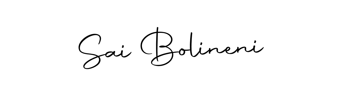 The best way (Autography-DOLnW) to make a short signature is to pick only two or three words in your name. The name Sai Bolineni include a total of six letters. For converting this name. Sai Bolineni signature style 10 images and pictures png