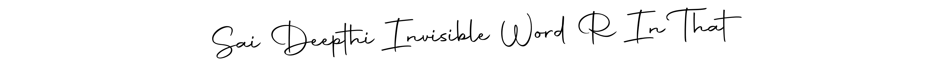 How to make Sai Deepthi Invisible Word R In That name signature. Use Autography-DOLnW style for creating short signs online. This is the latest handwritten sign. Sai Deepthi Invisible Word R In That signature style 10 images and pictures png