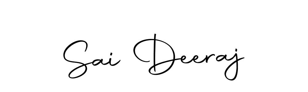 Use a signature maker to create a handwritten signature online. With this signature software, you can design (Autography-DOLnW) your own signature for name Sai Deeraj. Sai Deeraj signature style 10 images and pictures png