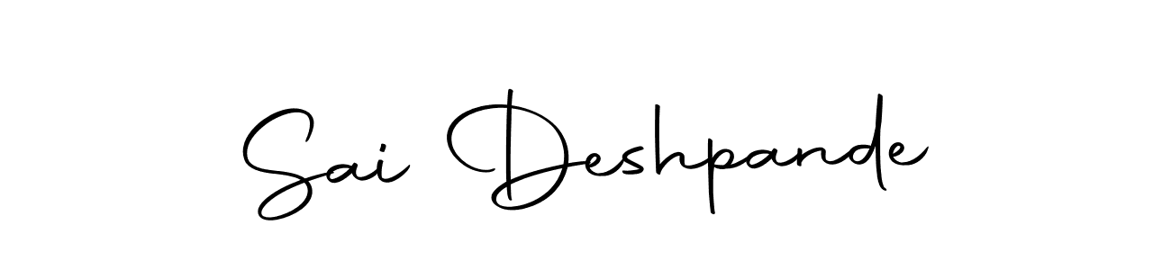 How to make Sai Deshpande name signature. Use Autography-DOLnW style for creating short signs online. This is the latest handwritten sign. Sai Deshpande signature style 10 images and pictures png