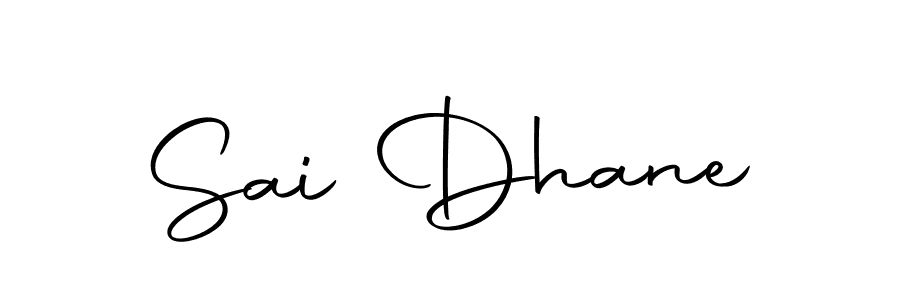 Make a beautiful signature design for name Sai Dhane. Use this online signature maker to create a handwritten signature for free. Sai Dhane signature style 10 images and pictures png