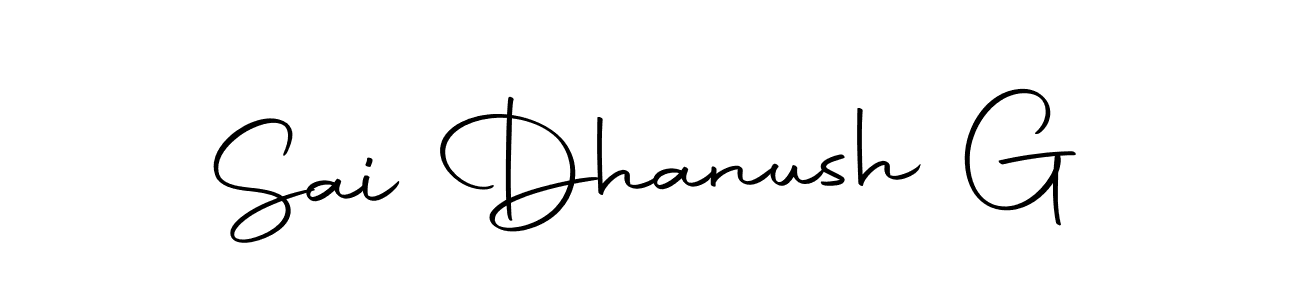 How to make Sai Dhanush G signature? Autography-DOLnW is a professional autograph style. Create handwritten signature for Sai Dhanush G name. Sai Dhanush G signature style 10 images and pictures png
