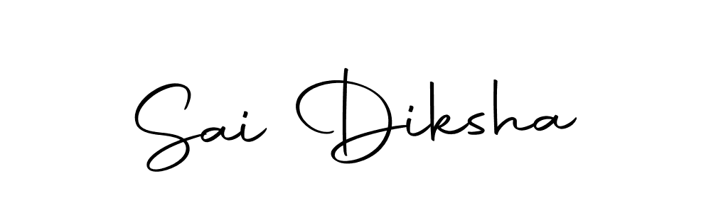 You should practise on your own different ways (Autography-DOLnW) to write your name (Sai Diksha) in signature. don't let someone else do it for you. Sai Diksha signature style 10 images and pictures png