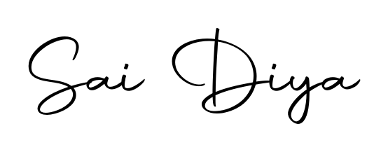 Practice writing Sai Diya with the flow of Autography-DOLnW lettering. A fantastic source of inspiration for developing your personal signature style. Sai Diya signature style 10 images and pictures png