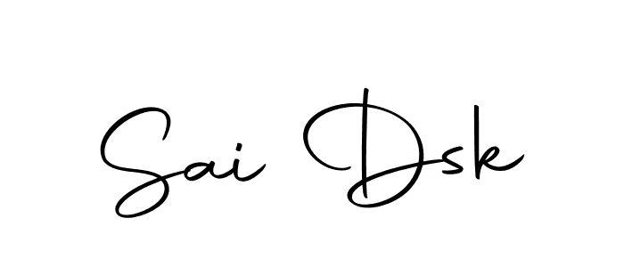 Use a signature maker to create a handwritten signature online. With this signature software, you can design (Autography-DOLnW) your own signature for name Sai Dsk. Sai Dsk signature style 10 images and pictures png