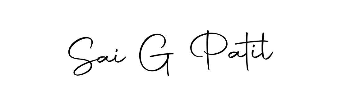 Make a beautiful signature design for name Sai G Patil. Use this online signature maker to create a handwritten signature for free. Sai G Patil signature style 10 images and pictures png