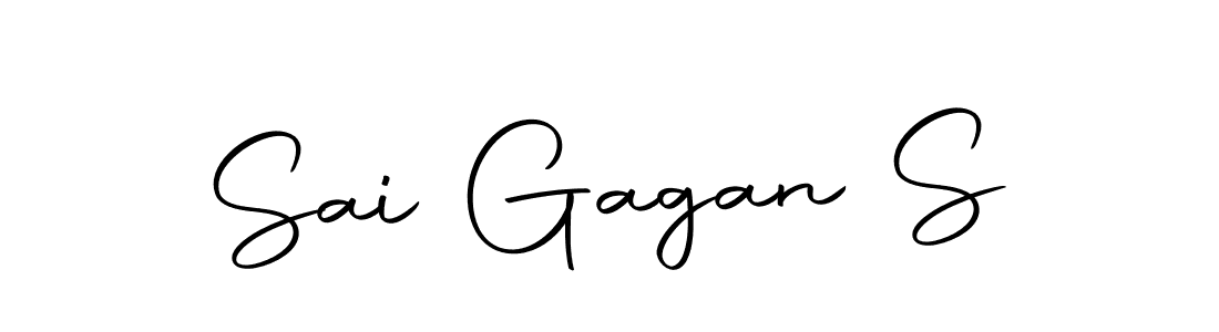 The best way (Autography-DOLnW) to make a short signature is to pick only two or three words in your name. The name Sai Gagan S include a total of six letters. For converting this name. Sai Gagan S signature style 10 images and pictures png