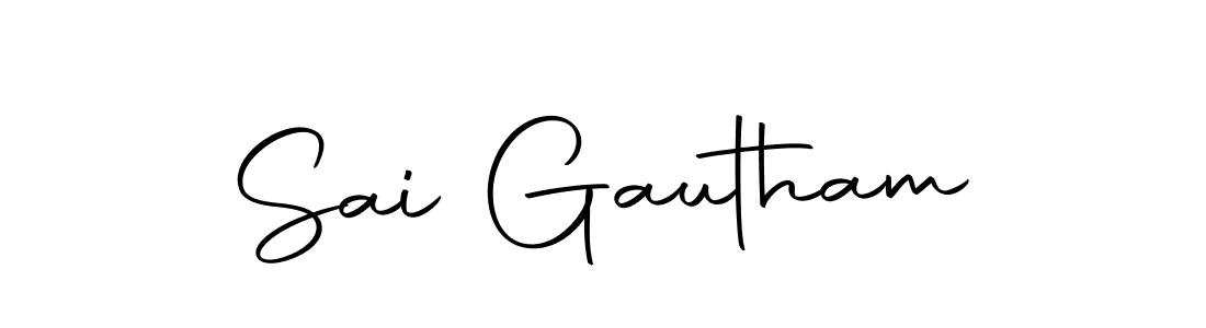How to make Sai Gautham signature? Autography-DOLnW is a professional autograph style. Create handwritten signature for Sai Gautham name. Sai Gautham signature style 10 images and pictures png