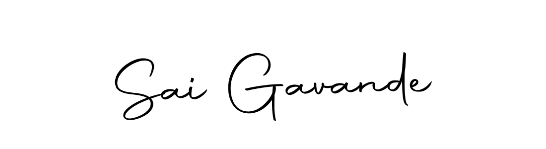 You should practise on your own different ways (Autography-DOLnW) to write your name (Sai Gavande) in signature. don't let someone else do it for you. Sai Gavande signature style 10 images and pictures png
