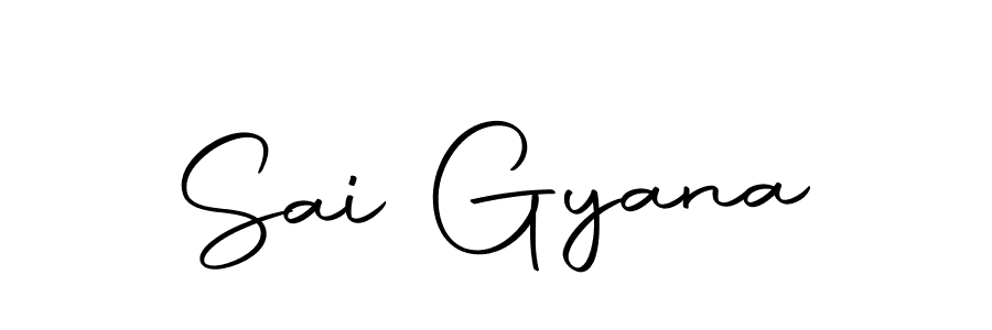 Sai Gyana stylish signature style. Best Handwritten Sign (Autography-DOLnW) for my name. Handwritten Signature Collection Ideas for my name Sai Gyana. Sai Gyana signature style 10 images and pictures png