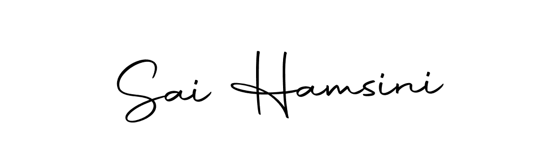 You should practise on your own different ways (Autography-DOLnW) to write your name (Sai Hamsini) in signature. don't let someone else do it for you. Sai Hamsini signature style 10 images and pictures png