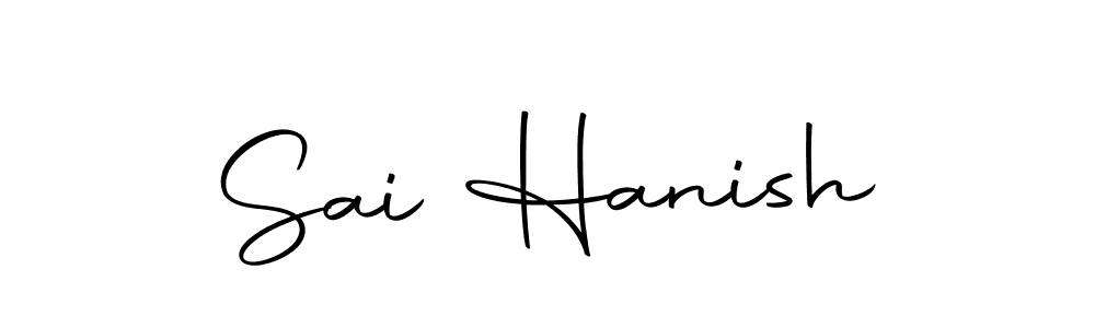 if you are searching for the best signature style for your name Sai Hanish. so please give up your signature search. here we have designed multiple signature styles  using Autography-DOLnW. Sai Hanish signature style 10 images and pictures png