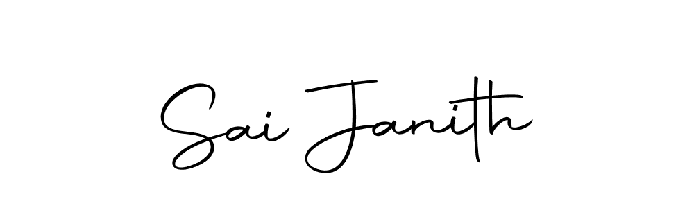 You should practise on your own different ways (Autography-DOLnW) to write your name (Sai Janith) in signature. don't let someone else do it for you. Sai Janith signature style 10 images and pictures png