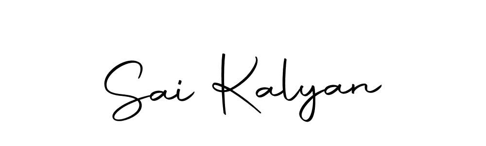 Use a signature maker to create a handwritten signature online. With this signature software, you can design (Autography-DOLnW) your own signature for name Sai Kalyan. Sai Kalyan signature style 10 images and pictures png