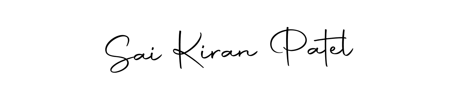 Create a beautiful signature design for name Sai Kiran Patel. With this signature (Autography-DOLnW) fonts, you can make a handwritten signature for free. Sai Kiran Patel signature style 10 images and pictures png