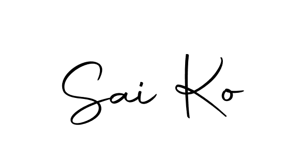 Make a beautiful signature design for name Sai Ko. Use this online signature maker to create a handwritten signature for free. Sai Ko signature style 10 images and pictures png