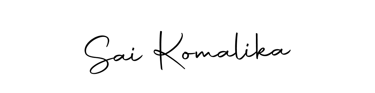 Use a signature maker to create a handwritten signature online. With this signature software, you can design (Autography-DOLnW) your own signature for name Sai Komalika. Sai Komalika signature style 10 images and pictures png
