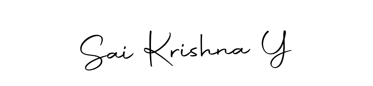 You can use this online signature creator to create a handwritten signature for the name Sai Krishna Y. This is the best online autograph maker. Sai Krishna Y signature style 10 images and pictures png