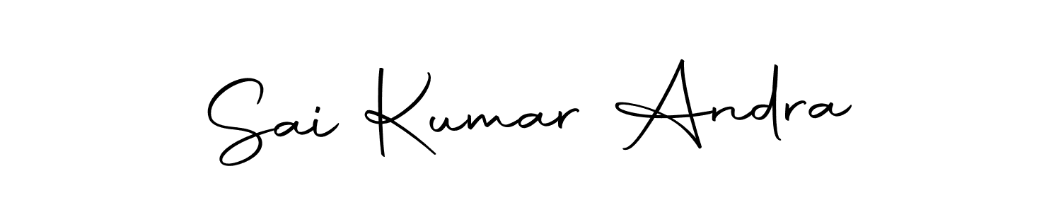 Make a beautiful signature design for name Sai Kumar Andra. Use this online signature maker to create a handwritten signature for free. Sai Kumar Andra signature style 10 images and pictures png