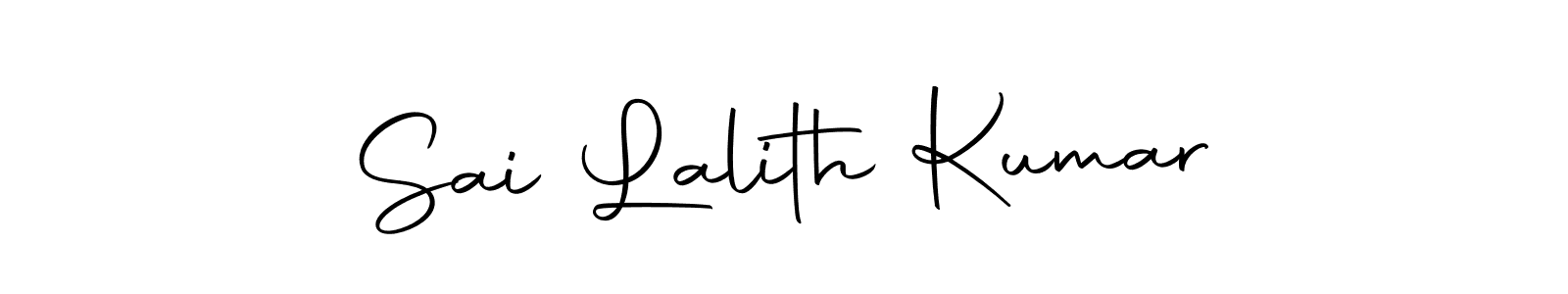 Sai Lalith Kumar stylish signature style. Best Handwritten Sign (Autography-DOLnW) for my name. Handwritten Signature Collection Ideas for my name Sai Lalith Kumar. Sai Lalith Kumar signature style 10 images and pictures png