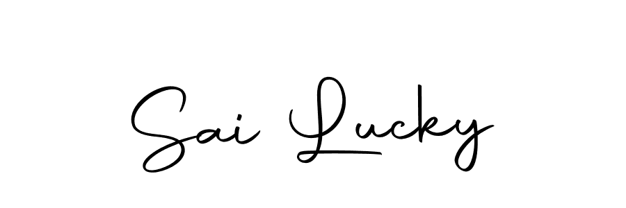 It looks lik you need a new signature style for name Sai Lucky. Design unique handwritten (Autography-DOLnW) signature with our free signature maker in just a few clicks. Sai Lucky signature style 10 images and pictures png