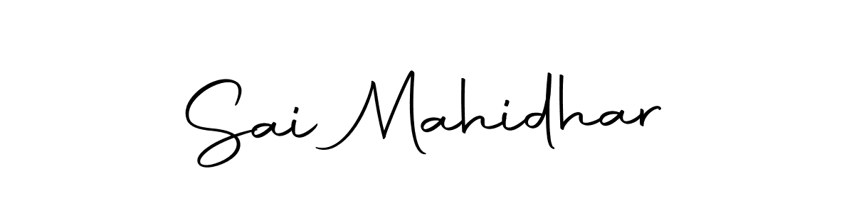 How to make Sai Mahidhar name signature. Use Autography-DOLnW style for creating short signs online. This is the latest handwritten sign. Sai Mahidhar signature style 10 images and pictures png